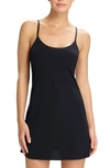 Commando Classic Mini Cami Slip Dress In Black In Black