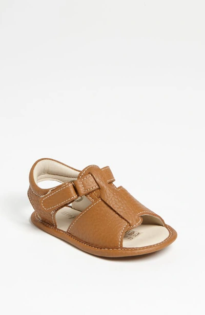 Elephantito Boy's Caged Leather Sandals, Baby/toddler/kids In Caramel