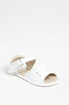 Elephantito Girls' Sandal With Scallop - Baby, Little Kid In White