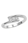 Savvy Cie Jewels Sterling Silver & Cz Wrap Ring In White