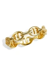 Savvy Cie Jewels Vermeil Sterling Silver Mariner Chain Ring In Yellow