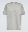 Thom Browne Rwb Pocket T-shirt In Light Grey
