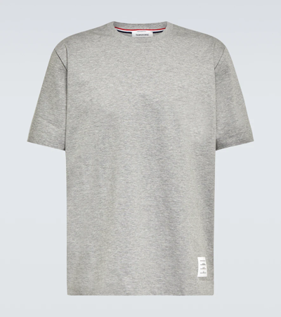 Thom Browne Oversized Short Sleeves T-shirt In Grey