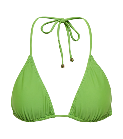 Nanushka Caia Bikini Top In Green