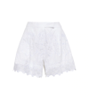 Simone Rocha Broderie-anglaise Scalloped Cotton Shorts In White
