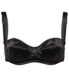 Dolce & Gabbana Lace-detail Satin Balconette Bra In Black