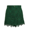 GUCCI SCALLOPED FLORAL LACE SHORTS