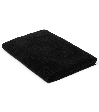 Max Mara Cotton Towel In Nero