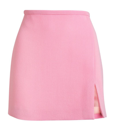 Mach & Mach Women's Wool Mini Skirt In Light Pink | ModeSens