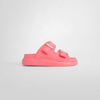 Alexander Mcqueen Oversized Double-buckle Sandals In Orange