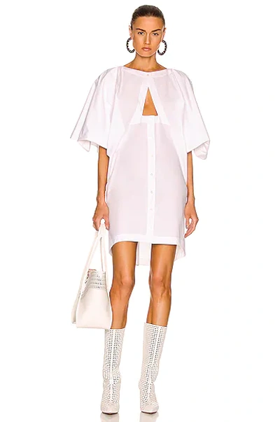 Alaïa Sleeveless Hooded Dress In Blanc