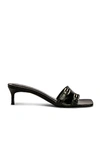 BY FAR RONI GLOSS LEATHER SANDAL