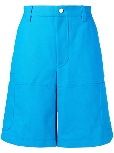 Jacquemus Le Short Giardino Relaxed-fit Cotton Shorts In Blue