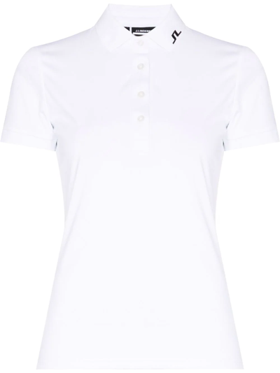 J. Lindeberg Golf Tour Tech Polo Shirt In White