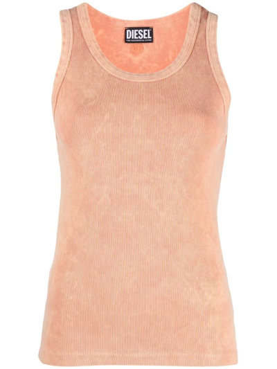 Diesel Slim-fit Tank Top In Orange