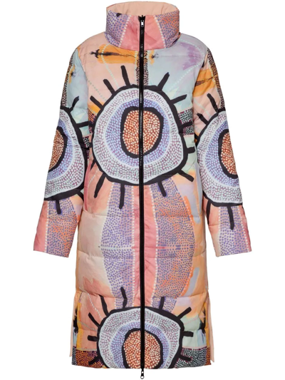 Unreal Fur X Linda Puna Awari Reversible Puffer Jacket In Blue