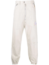 Miharayasuhiro Side Stripe-detail Straight-leg Trousers In Nude