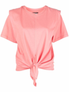 Isabel Marant Zelikia T-shirt In Rose-pink Cotton In Rosa