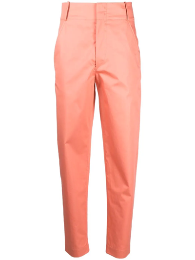 Isabel Marant Nestone Pants In Rose-pink Cotton In Arancione