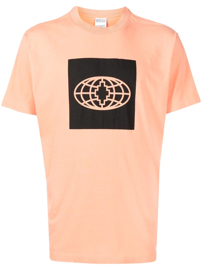 Marcelo Burlon County Of Milan Logo-print T-shirt In Orange