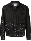 MARCELO BURLON COUNTY OF MILAN PAINT-SPLATTER DENIM JACKET