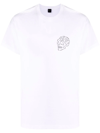 Deus Ex Machina Venice Skull-print Short-sleeve T-shirt In Weiss