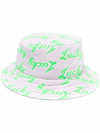 NATASHA ZINKO SLOGAN-PRINT BUCKET HAT