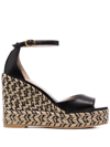 Stuart Weitzman Nudistcurve 100mm Espadrilles In Schwarz