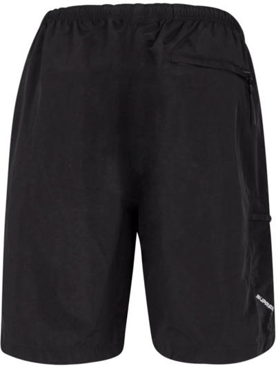 Supreme Logo-print Trail Shorts In Black