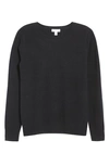 Nordstrom Cashmere Crewneck Sweater In Black