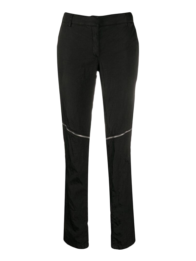 Alyx Front Zipped Skinny Trousers In Black