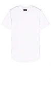 Goodlife Tri-blend Scallop Crew T-shirt In White