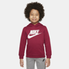 Nike Sportswear Club Fleece Little Kids' Pullover Hoodie In Pomegranate