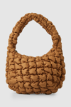 Cos Quilted Mini Bag In Brown