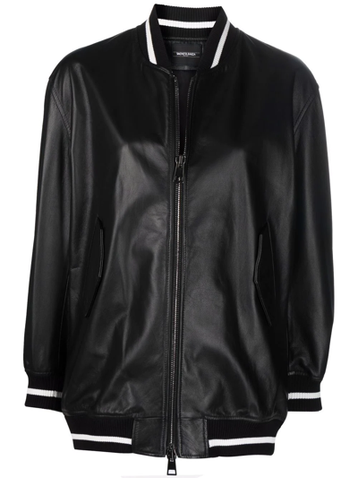 Simonetta Ravizza Petra Bomber Jacket In Black