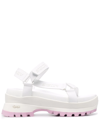 Stella Mccartney Trace Strap Platform Sandal In White