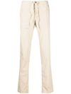 Incotex Drawstring Slim-fit Trousers In Nude