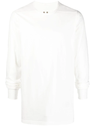 Rick Owens Drkshdw Tassel-detail Cotton Sweatshirt In Nude