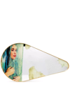 Seletti Sea Girl Framed Mirror In Gold