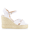 CASTAÃ±ER WOMEN'S BROMELIA CANVAS WEDGE SANDALS