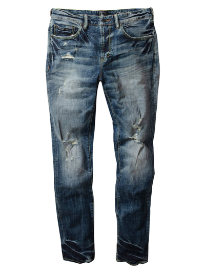 Prps Windsor Distressed Ripped Knee Stretch Skinny Jeans In Indigo