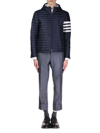 Thom Browne 4-bar Stripe Padded Jacket In Blue