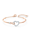 Swarovski Women's Infinity Rose Goldplated Crystal Infinity & Heart Bangle