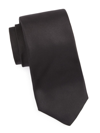 Paul Stuart Silk Neck Tie In Black