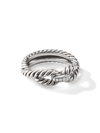 David Yurman Cable Loop Ring With Diamonds In Diamond