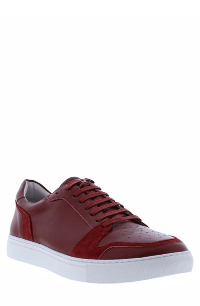 Robert Graham Offshore Lace-up Sneaker In Red