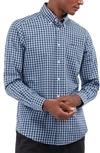 Barbour Merryton Tailored Fit Check Button-down Shirt In Blue
