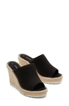 Toms Monica Wedge Slide Sandal In Black