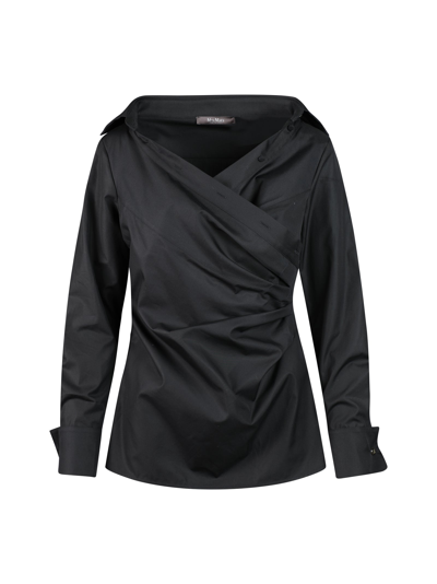 Max Mara Black Cotton Veranda Shirt