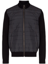 Barbour Carn Baffle Front Knit Jacket In Black